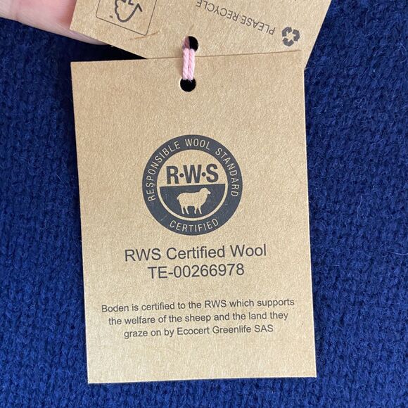 Boden Navy and Pink Long Sleeve Dress - Picture 5 of 8